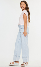 Load image into Gallery viewer, High Rise Crop Wide Leg Light Denim - Youth
