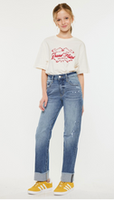 Load image into Gallery viewer, High Rise Straight Leg Medium Wash Denim - Youth