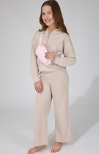 Load image into Gallery viewer, Wide Leg Lounge Pants Taupe - Youth