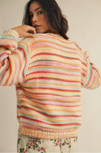 Load image into Gallery viewer, Soft Knit Ribbed Hem Sweater - Multi Yellow