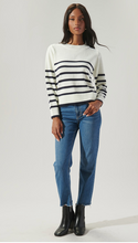 Load image into Gallery viewer, Chantilly Striped Sweater - Navy Cream