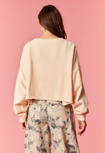 Load image into Gallery viewer, Oversized Crop Sweater - Peach