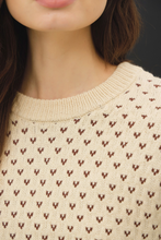 Load image into Gallery viewer, Heart Dot Jacquard Blended Sweater - Ivory