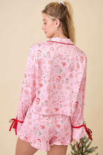 Load image into Gallery viewer, Pink Christmas Pajama Set
