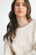Load image into Gallery viewer, Speckled Cable Knit Sweater
