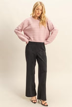 Load image into Gallery viewer, Wavy Textured Crewneck Sweater - Pink
