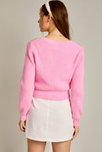 Load image into Gallery viewer, Lightweight Knit Sweater VNeck - Pink
