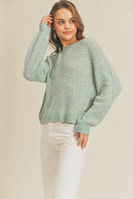 Load image into Gallery viewer, Back Crop Stitch Knit Sweater