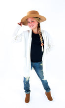 Load image into Gallery viewer, Simple White Cardigan - Youth