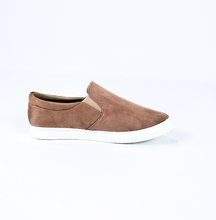 Load image into Gallery viewer, Taupe Suede Slip on Sneaker - Women&#39;s