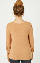 Load image into Gallery viewer, Square Neck Smocked Cuff Top
