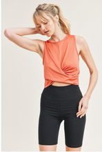 Load image into Gallery viewer, Sleeveless Twist Top Copper (Long Crop)