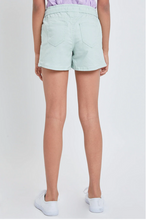 Load image into Gallery viewer, Twill Jogger Shorts Light Green - Youth