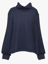 Load image into Gallery viewer, Cowl Neck Sweater Youth - Navy