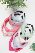 Load image into Gallery viewer, Fabric Twist Knot Headband - Youth