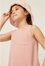 Load image into Gallery viewer, *Waffle Knit Raglan Tank Top - Pink
